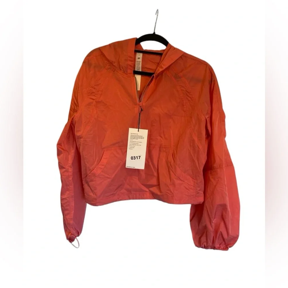 NWT Lululemon scuba cropped anorak pullover Size 8
